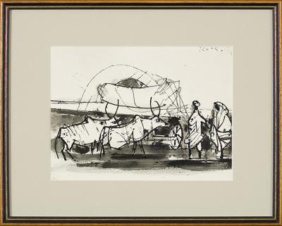 LUDZIE I ZWIERZęTA, Z CYKLU INDIE, 1956