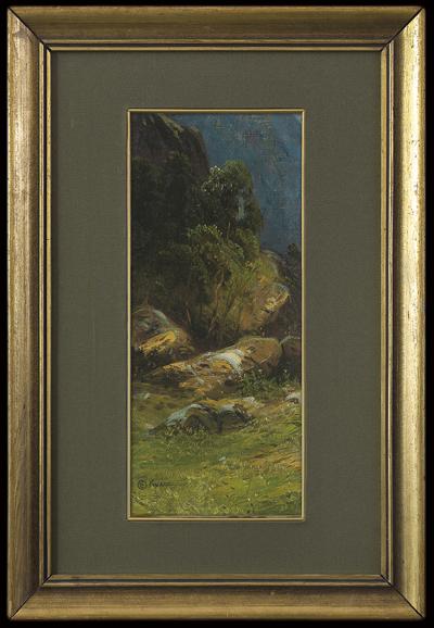 PEJZAŻ GÓRSKI. SKAŁY, OK. 1900
