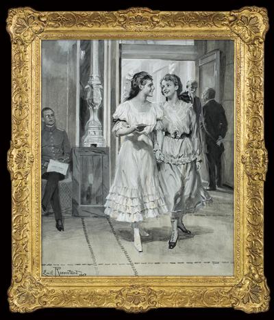 W TEATRZE. ANTRAKT, 1917