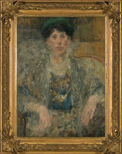 PORTRET PANI Z SZALEM, 191[3?]