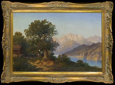 KRAJOBRAZ GÓRSKI Z JEZIOREM