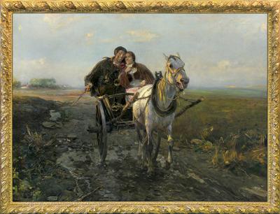 POCZTAREK. WESOŁA JAZDA, OK. 1910