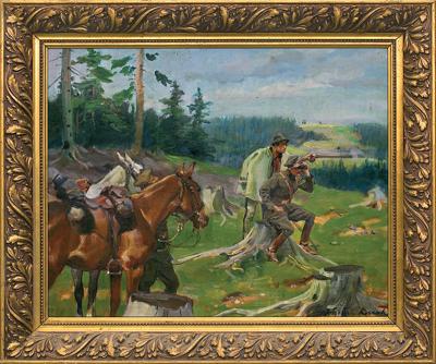 ZWIAD W GÓRACH. NA TATRZAŃSKIEJ HALI, 1925