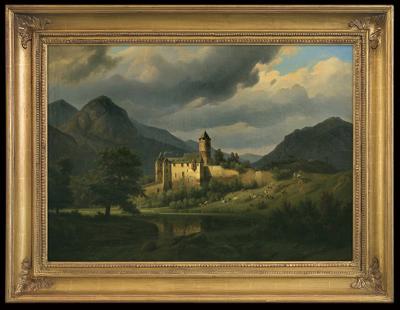 WIDOK ZAMKU Z GRUPĄ PASTERZY, 1843