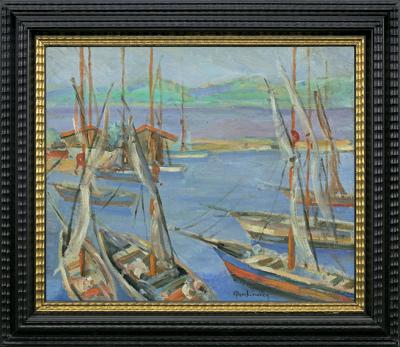 ŁODZIE W PORCIE W SAINT-TROPEZ, 1909