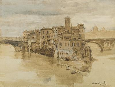 RZYM. ISOLA TIBERINA, 1885