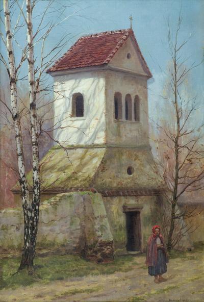 PRZED DZWONNICĄ, 1917