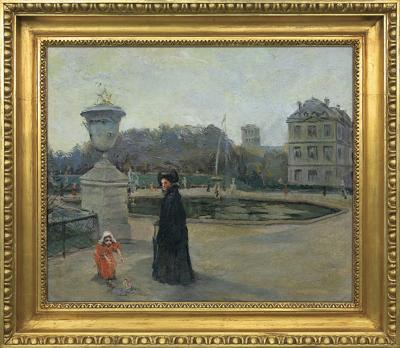 OGRÓD LUKSEMBURSKI W PARYŻU, 1892