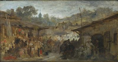 JARMARK W KRAKOWSKIEM, OK. 1869