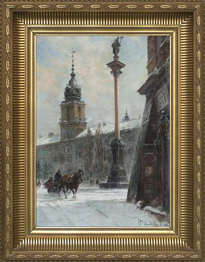WIDOK NA PLAC ZAMKOWY OD UL. SENATORSKIEJ