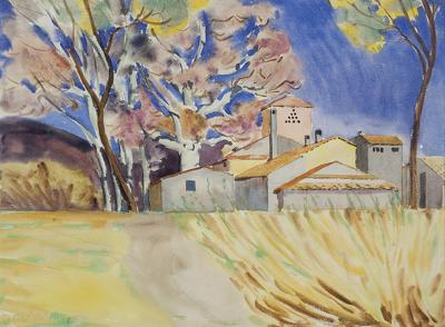 PEJZAŻ Z POŁUDNIOWEJ FRANCJI, 1930