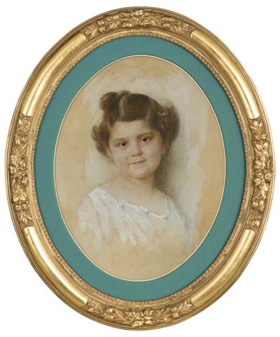 PORTRET DZIEWCZYNKI, LATA 70. XIX W.