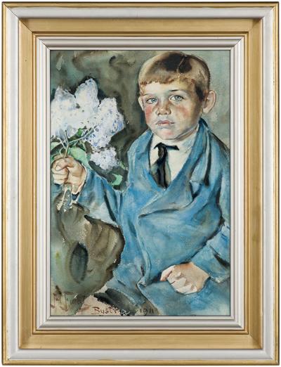 CHŁOPIEC Z GAŁĄZKĄ BZU, 1911