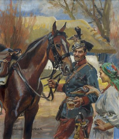 UŁAN I DZIEWCZYNA, 1912