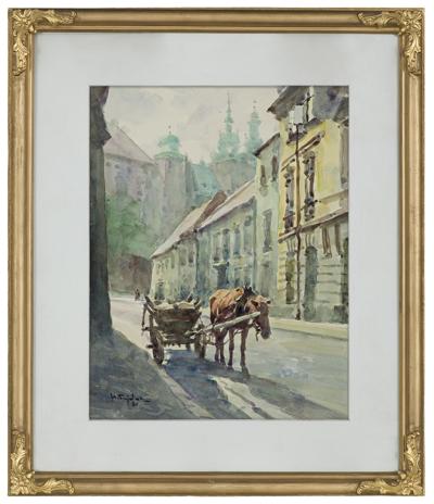 ULICA KANONICZA Z WIDOKIEM NA WAWEL, 1980