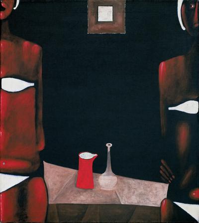DWIE KOBIETY WE WNĘTRZU, 1979