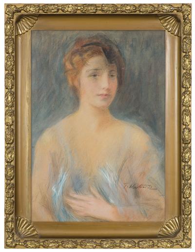 PORTRET MŁODEJ KOBIETY, 1900
