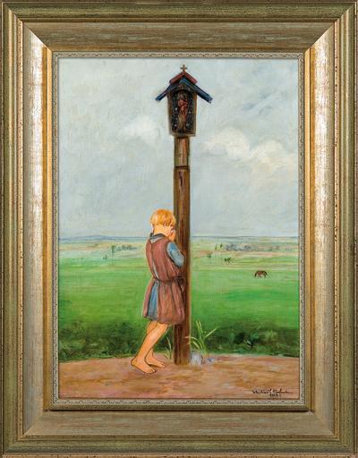 MODLITWA, PRZED KAPLICZKĄ, 1929