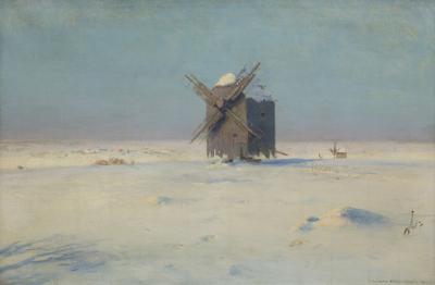 WIATRAK NA ŚNIEŻNYM STEPIE, 1924