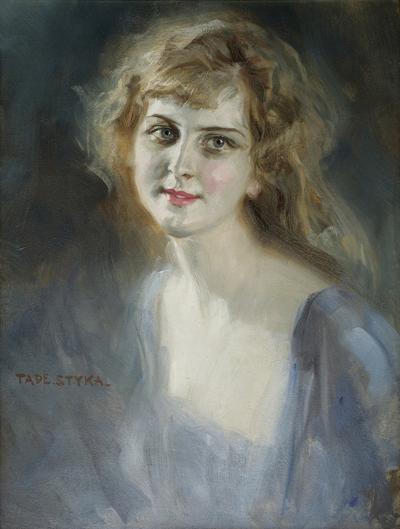 PORTRET MŁODEJ KOBIETY, PO 1920