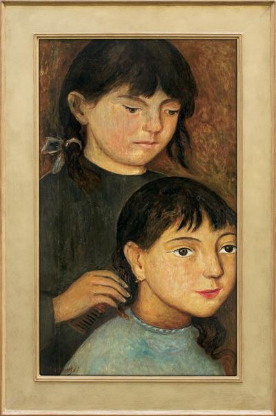 DWIE DZIEWCZYNKI, OK. 1920