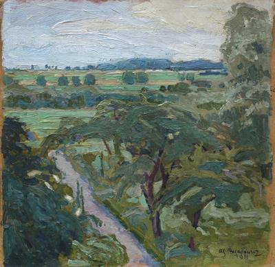 PO DESZCZU, 1911