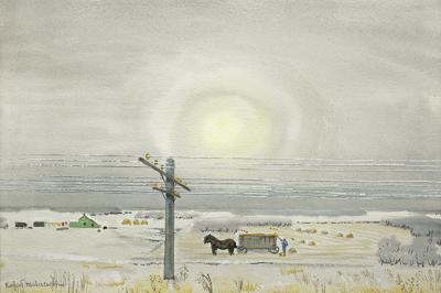 PIERWSZY ŚNIEG NA PRERIACH, OK. 1945