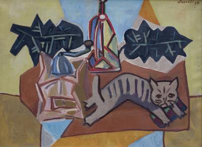MARTWA NATURA Z KOTKIEM, 1947