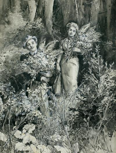 ZBIERANIE PAPROCI, PRZED 1901/1902