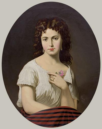 DZIEWCZYNA Z RÓŻĄ, 1868