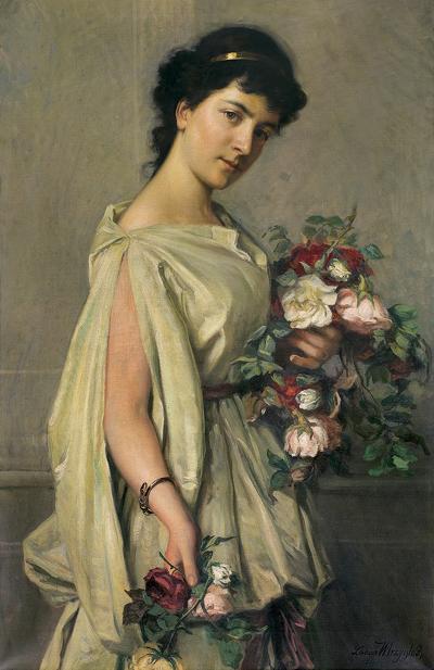 DZIEWCZYNA Z NARĘCZEM RÓŻ, 1949