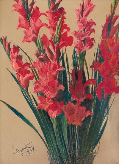 BUKIET MIECZYKóW. GLADIOLE, 1909