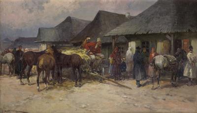 PRZED KARCZMĄ, OK. 1912