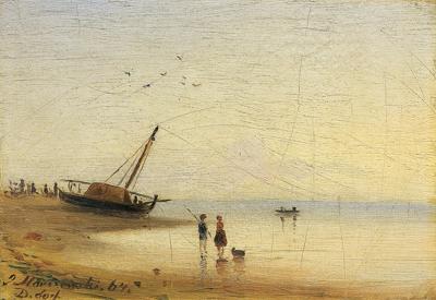 NA BRZEGU MORZA, OK. 1860
