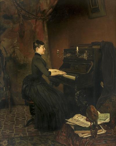 IMPROWIZACJA. PIANISTKA, 1889