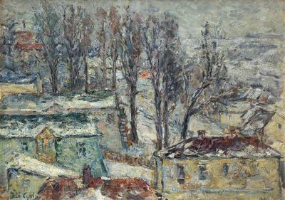 KRAJOBRAZ ZIMOWY Z KRZEMIEŃCA, 1939-1940
