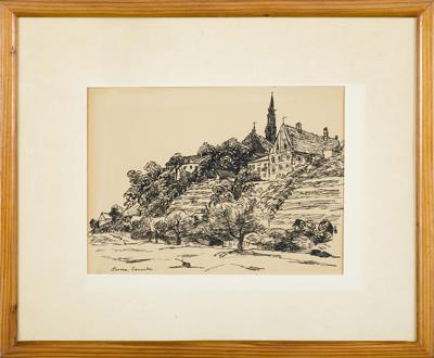 PANORAMA SANDOMIERZA Z DOMEM DŁUGOSZA, LATA 50. X