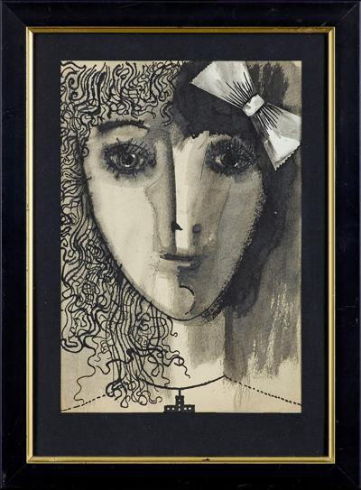 PORTRET DZIEWCZYNY, LATA 50. XX W.