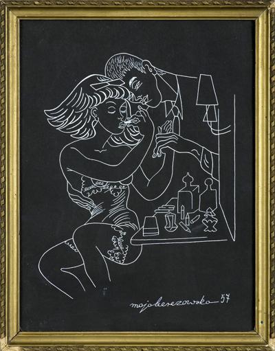 PARA PRZY TOALETCE, 1957