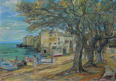 NABRZEŻE PORTOWE W ERBALUNDZE NA KORSYCE, 1931