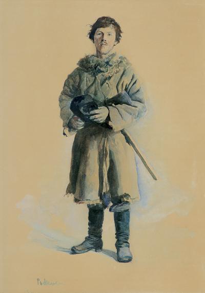 STUDIUM POSTACI MŁODEGO MĘŻCZYZNY, 1889