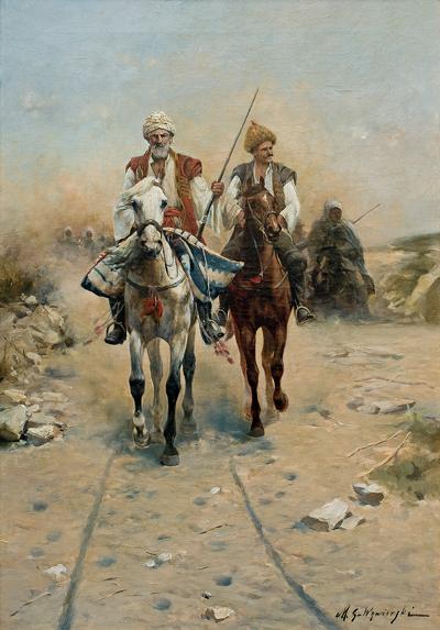 JEŹDŹCY WSCHODNI, OK. 1885