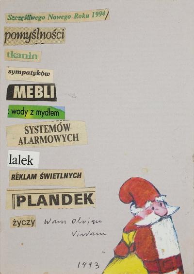 ŻYCZENIA NOWOROCZNE 1993