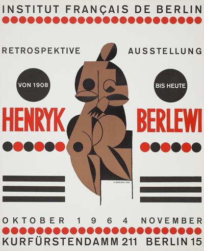 PLAKAT WYSTAWY HENRYKA BERLEWIEGO W BERLINIE 1964