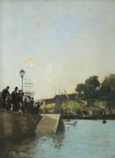 WIDOK NABRZEŻA SEKWANY, OK. 1892