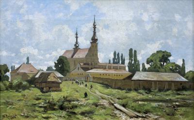 KOŚCIÓŁ I KLASZTOR W KIELECKIEM, LATA 80. XIX W.
