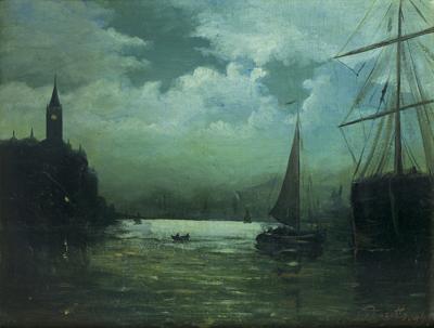 PORT NOCĄ W ŚWIETLE KSIĘŻYCA, 1894