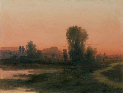 PEJZAŻ O ZACHODZIE, 1878