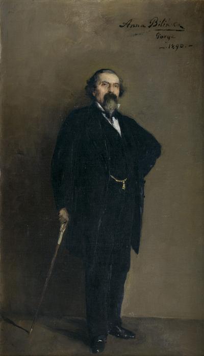 PORTRET MĘŻCZYZNY Z LASECZKĄ, 1890
