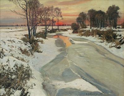 ZIMOWY ZACHÓD, 1906